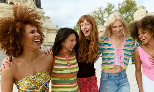 a group of women smiling