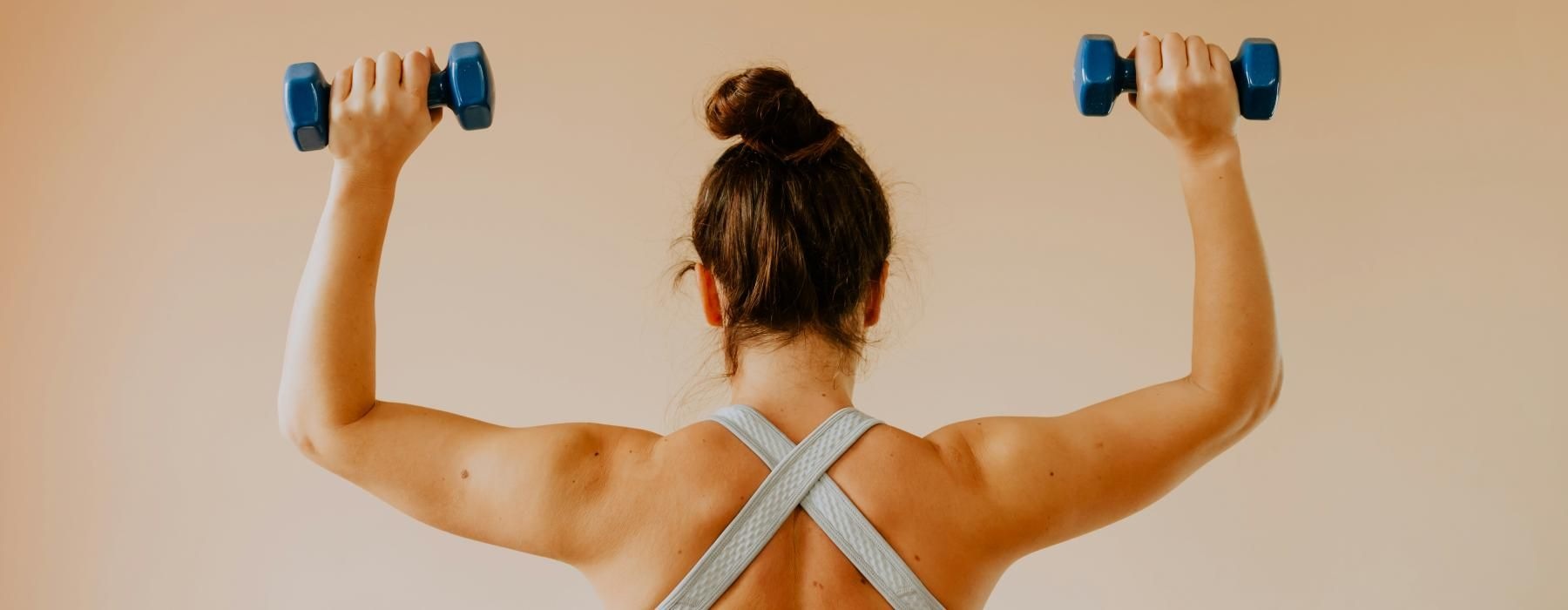 a person lifting weights